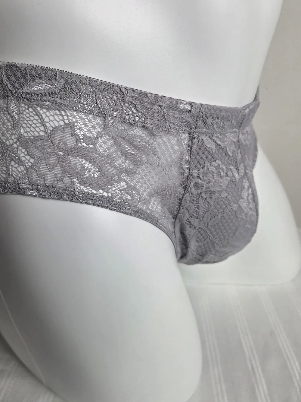 Cosabella Varanasi Gray Lace Men's Comfort Micro Briefs